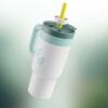 Tumblers med flaskor Vitgrön