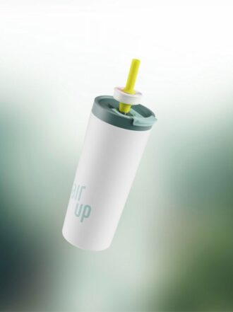 Tumblers med flaskor Vitgrön